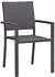 Garden Pleasure Stapelstuhl MALAGA Aluminium mit Armlehnen Aluminium 4er Set