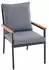 Siena Garden Comfort Plus Sessel Liguria 97 x 65 x 79,5 cm Anthrazitgrau FSC®