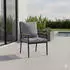 Siena Garden Comfort Plus Sessel Liguria 97 x 65 x 79,5 cm Anthrazitgrau FSC®