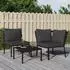 vidaXL Gartenstuhl mit Grauen Kissen 76x76x79 cm Stahl 362718