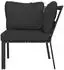 vidaXL Gartenstuhl mit Grauen Kissen 76x76x79 cm Stahl 362718