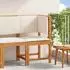 vidaXL Gartenstuhl mit Kissen Braun 50 x 50 x 91cm Massivholz Akazie 4107158