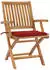 vidaXL Klappbare Gartenstühle mit Kissen 8 Stk Massivholz Teak 3072783