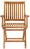 vidaXL Klappbare Gartenstühle mit Kissen 8 Stk Massivholz Teak 3072783