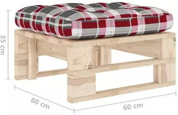 vidaXL Garten-Palettenhocker Impr&auml;gniertes Kiefernholz 3066469