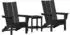 vidaXL Gartenstuhl 3 Stk Schwarz 80,5 x 74,5 x 92 cm Polyethylen 3335824