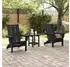 vidaXL Gartenstuhl 3 Stk Schwarz 80,5 x 74,5 x 92 cm Polyethylen 3335824