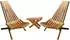 holz4home Skandinavische Gartenmöbel aus Kiefer Set 2 Liegestühlel 1 Tisch