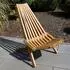 holz4home Skandinavische Gartenmöbel aus Kiefer Set 2 Liegestühlel 1 Tisch