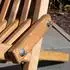 holz4home Skandinavische Gartenmöbel aus Kiefer Set 2 Liegestühlel 1 Tisch