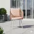 Niehoff Cevio Gartensessel Aluminium mit Sitz- und Rückenkissen Weiß Rosa