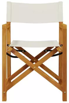 vidaXL Klappbare Gartenst&uuml;hle 8 Stk. Stoff Cremewei&szlig; (3208918)