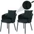 MCW P89 Gartenstuhl 2er-Set Aluminium Seilgeflecht 180g/m² grün (100613)