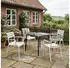 CLP Paris Gartenstuhl stapelbar mit Armlehnen, Kunststoff, weiß (326933)