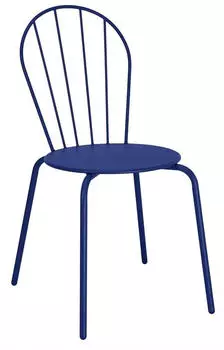 Bolero Adeline Beistellstuhl Dunkelblau, UV-beständig, 4er-Set (HZ362)