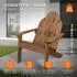 ML-Design Adirondack Gartenstuhl Tannenholz Massiv Braun, 89x92,5x70cm