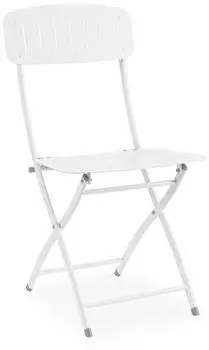 Bizzotto Yvonne Klappstuhl Outdoor Stahl Weiß 2er-Set (803602)