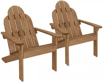 ML-Design Adirondack-Gartenstuhl Massivholz Tannenholz, Braun