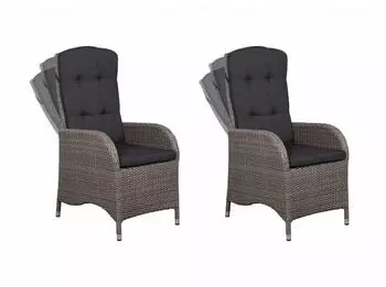 Gardenson Juan Dining Relaxsessel 60x110x68 cm smokey grey