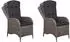 Gardenson Juan Dining Relaxsessel 60x110x68 cm smokey grey