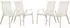 Habitat et Jardin Cordoba stackable garden armchair x4 ecru