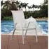 Habitat et Jardin Cordoba stackable garden armchair x4 ecru