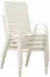 Habitat et Jardin Cordoba stackable garden armchair x4 ecru
