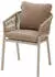 Hespéride Oriengo garden armchair with cushions x2 beige clay
