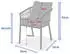 Hespéride Oriengo garden armchair with cushions x2 beige clay