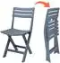 Spetebo Kunststoff Klappstuhl 80x45cm, für Garten/Balkon/Terrasse (18631)