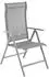 Songmics Klappstuhl 8-fach verstellbare Rückenlehne, bis 150kg, grau (GCB29GY)