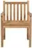 vidaXL Gartenstühle 4 Stk. Massivholz Teak mit beigen Kissen (3073007)