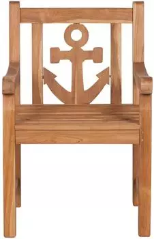 Mr. Deko Anker Gartensessel Teakholz Massivholz (Anker)