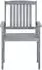 vidaXL Gartenstühle mit Kissen 2er-Set, grau, Akazien-Massivholz (3061261)