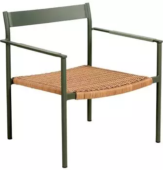 Brafab DK Loungesessel Aluminium & Kunstrattan, nordic green, stapelbar
