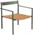 Brafab DK Loungesessel Aluminium & Kunstrattan, nordic green, stapelbar