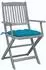 vidaXL Klappbare Gartenstühle 6 Stk. mit Kissen Akazienholz Blau (3065426)
