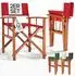 Casaria Regiestuhl 2er-Set klappbar, Eukalyptusholz FSC®, rot, bis 160kg (110154)