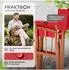 Casaria Regiestuhl 2er-Set klappbar, Eukalyptusholz FSC®, rot, bis 160kg (110154)