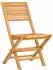 vidaXL Gartenstühle klappbar, Teak Massivholz, 6er-Set (3155065)