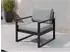 Beautysofa Stella Loungesessel wasserabweisend, Metallgestell, hellgrau