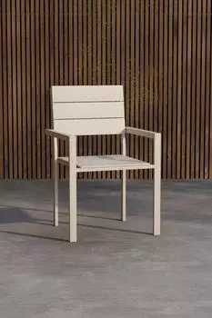 Venture Home Levels Gartenstuhl Aluminium, beige (2er Set)