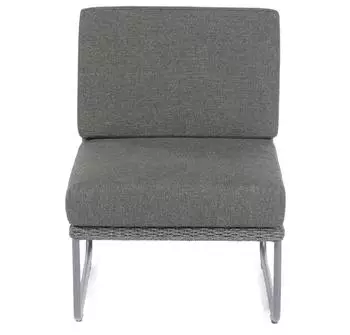 SonnenPartner Poison Lounge-Mittelmodul Aluminium/Polyrope dunkelgrau (80072021)