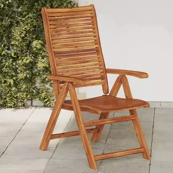 vidaXL Gartenst&uuml;hle 2 Stk., klappbar, verstellbar, Akazienholz (367699)