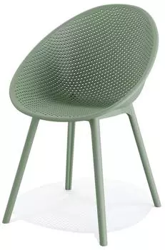 Best Qosy Schalenstuhl Polypropylen Gr&uuml;n (50731)