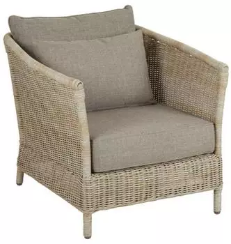 Brafab Aster Gartensessel Kunst-Rattan mit Kissen, beige (2791-22-24)