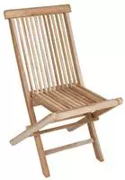Spetebo Teak Klappstuhl Natur Exclusiv - 90 x 50 cm - klappbarer Gartenstuhl aus