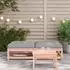 vidaXL Gartenhocker mit Kissen 2er-Set, Massivholz Douglasie (838107)