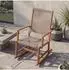 MCW Schaukelstuhl MCW-P73 Outdoor Akazienholz Seilgeflecht Beige (MCW-P73)
