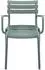 CLP Joliya Gartenstuhl stapelbar mit Armlehnen, Kunststoff, oliv (326989)